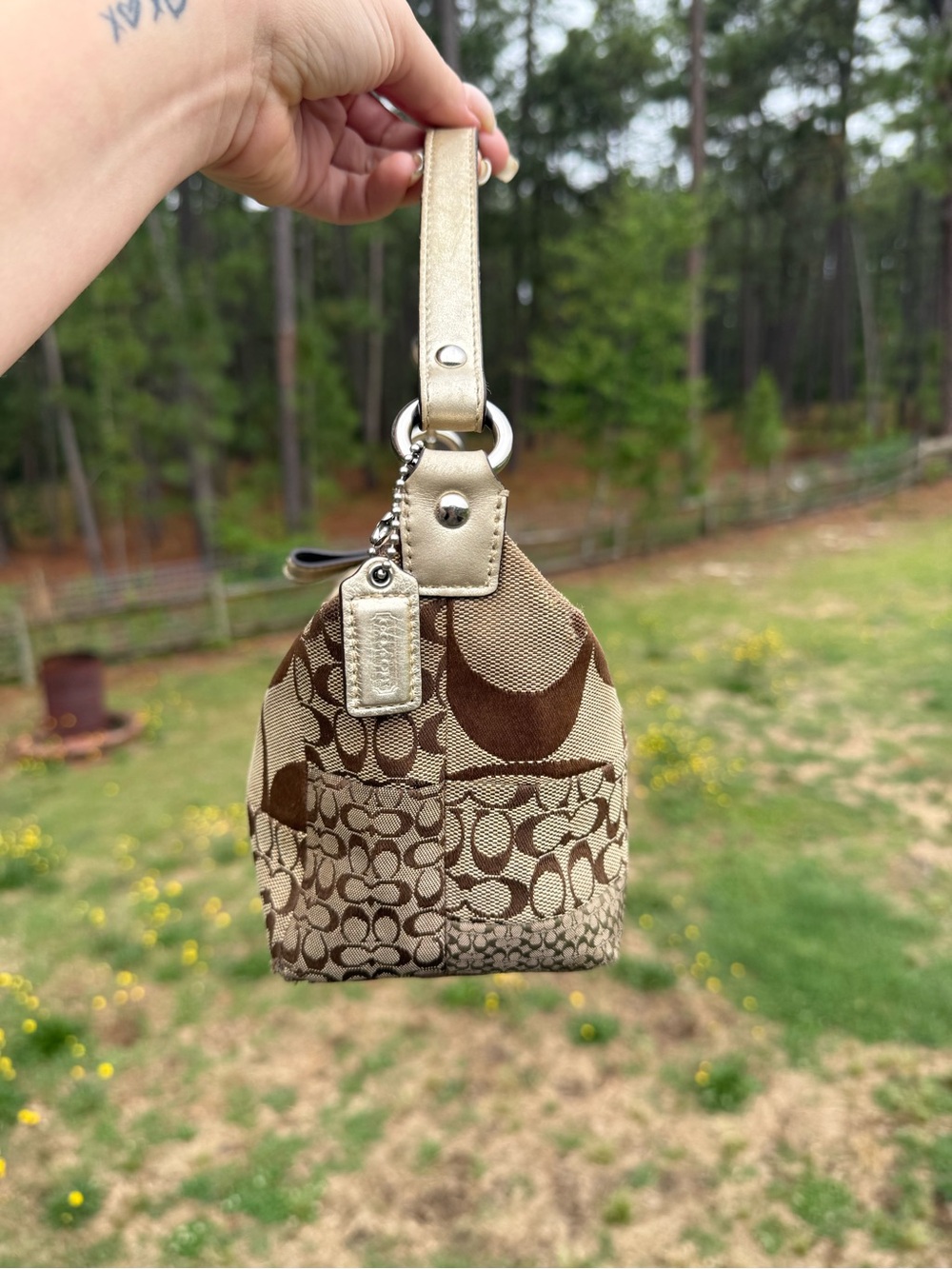 Coach Signature Patchwork Mini Bag - Picture 4 of 7